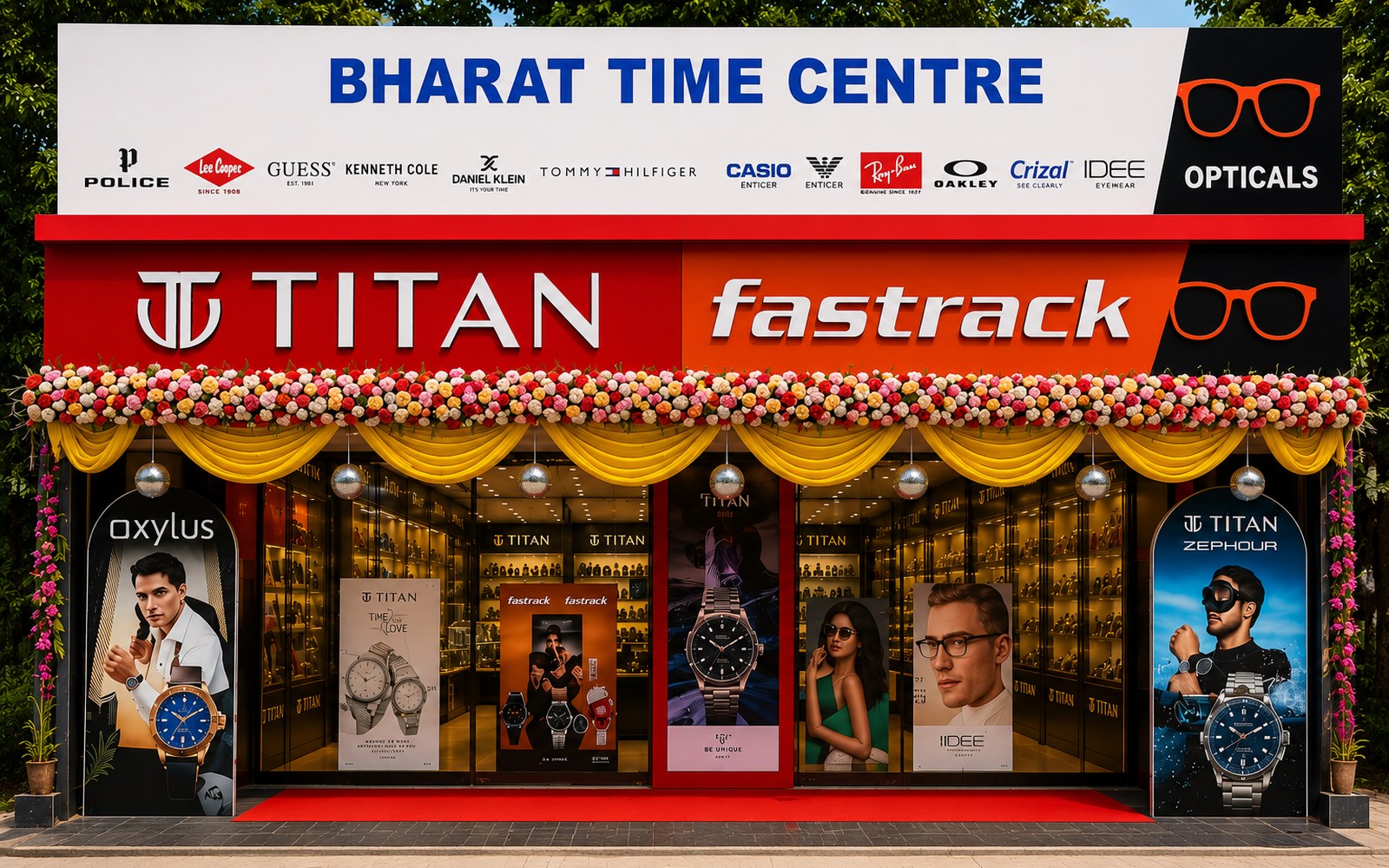Bharat Time Centre storefront, Rayagada